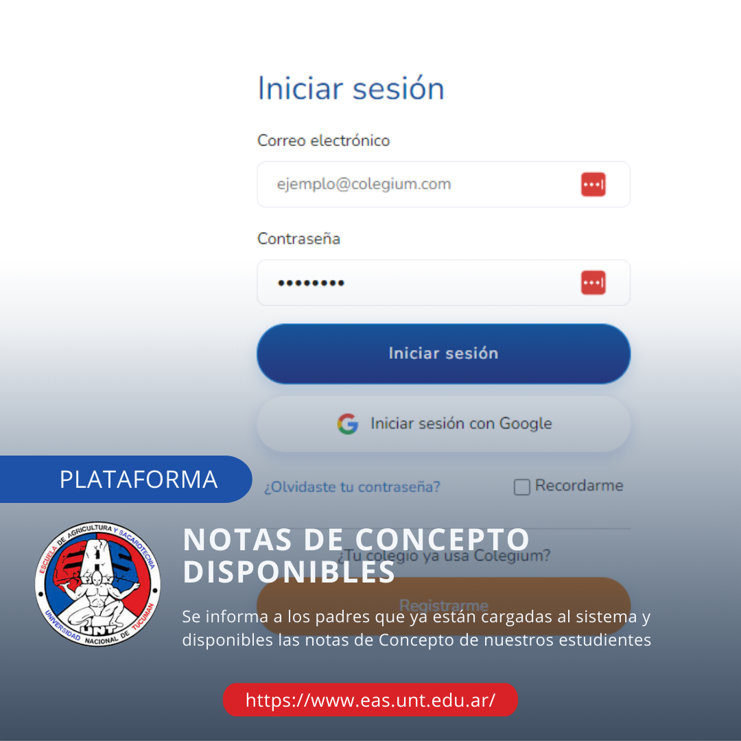 Están disponibles las Notas de Concepto
