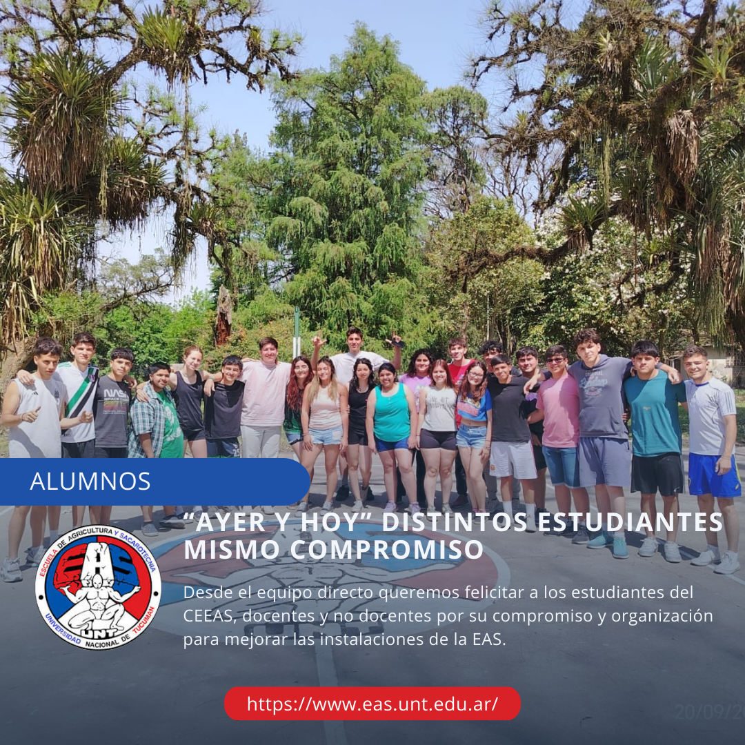“Ayer y hoy” Distintos estudiantes mismo compromiso