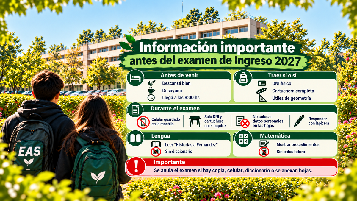 Informacion Importante para Ingresantes 2027